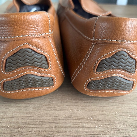 Sperry Tan Leather Slip-On Loafers - Picture 6 of 7